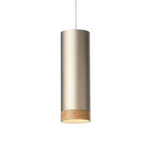 Domus Závesné svietidlo LED PHEB, strieborný bronz/dub vyobraziť