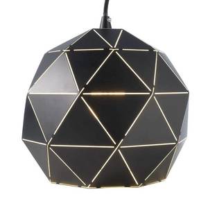 Deko-Light Závesná lampa Asterope, Ø 25 cm okrúhla, čierna vyobraziť