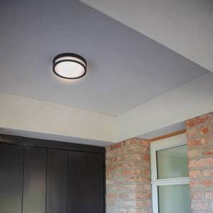 LUTEC Vonkajšie stropné LED svietidlo Rola, matná čierna vyobraziť