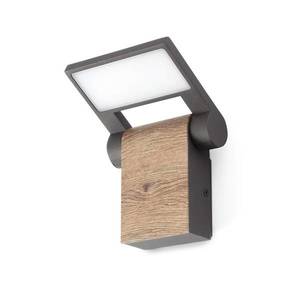 FARO BARCELONA Vonkajšie nástenné LED svietidlo Wood vyobraziť