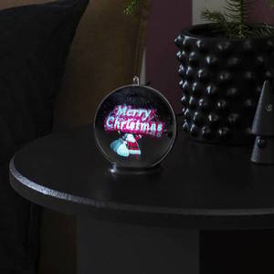 Konstsmide Christmas Hologramová 3D guľa Veselé Vianoce, 42 diód LED vyobraziť