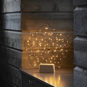Konstsmide Christmas Dekoračná LED lampa 5 malých kruhov drevený podst. vyobraziť