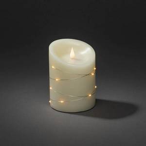 Konstsmide Christmas LED sviečka krémová farba svetla jantárová 14 cm vyobraziť
