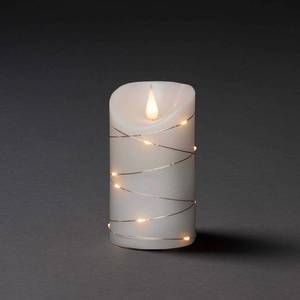 Konstsmide Christmas Vosková LED sviečka biela, teplá biela, Ø 7, 5cm vyobraziť