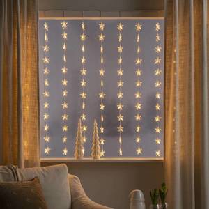 Konstsmide Christmas Svetelný LED záves Hviezdy 120-pl., jantárová vyobraziť