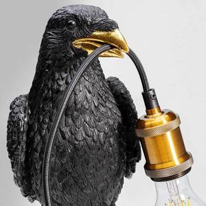 KARE Stolná lampa KARE Animal Sitting Crow v čiernej farbe vyobraziť