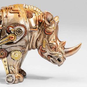 KARE Stolová lampa KARE Animal Rhino s textilným tienidlom vyobraziť