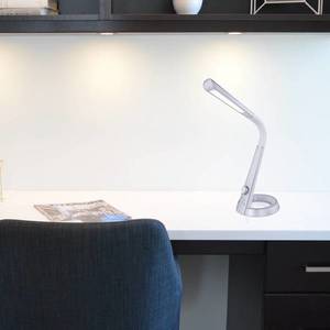 Globo Stolná LED lampa Mitti pripoj. USB striebro/biela vyobraziť