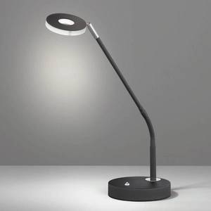 FISCHER & HONSEL Stolná LED lampa Dent stmievateľná CCT 6 W, čierna vyobraziť