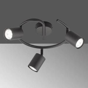 FISCHER & HONSEL Stropné LED svietidlo Vano čierna, 3-pl., okrúhle vyobraziť