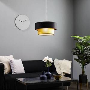 Maco Design Závesná lampa Dorina, čierna/zlatá, Ø 40 cm vyobraziť