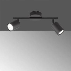 FISCHER & HONSEL Stropné LED svietidlo Vano čierna, 2-plameňové vyobraziť