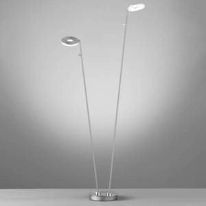 FISCHER & HONSEL Stojaca LED lampa Dent stmievateľ. CCT 2x8 W nikel vyobraziť