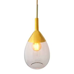 EBB & FLOW EBB & FLOW Lute M závesná lampa, zlatá číra vyobraziť