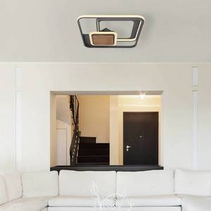 Globo Stropné LED svetlo Nirra drevená doska 3pl hranaté vyobraziť