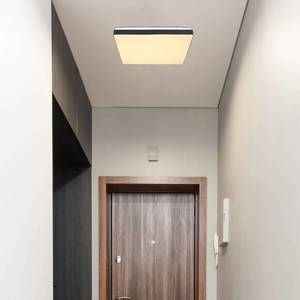 Globo Stropné LED svietidlo Raina štvorcový tvar, čierna vyobraziť