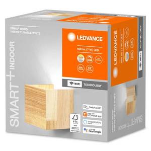 LEDVANCE SMART+ LEDVANCE SMART+ WiFi Orbis Wall Wood, 11 x 11 cm vyobraziť