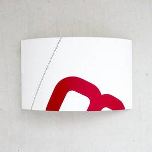 lumbono Nástenné svetlo Heimathafen plachta, biela/červená vyobraziť
