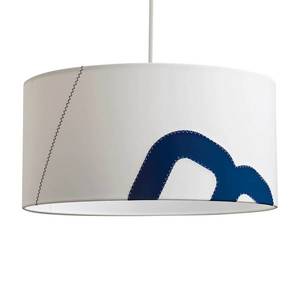 lumbono Závesná lampa Heimathafen plachta 45cm biela/modrá vyobraziť