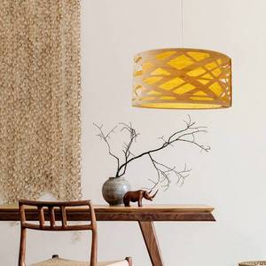 Näve Závesná lampa Finja s tienidlom vo vzhľade bambusu vyobraziť