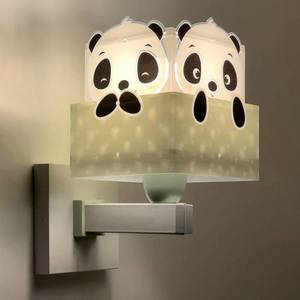 Dalber Nástenné svietidlo Dalber Panda so zástrčkou, zelené vyobraziť