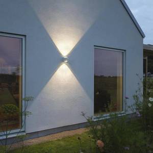 Konstsmide Vonkajšie nástenné LED svetlo Bitonto 2-pl., biela vyobraziť