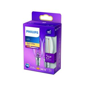 Philips Philips LED sviečka filament E14 2W 2700K 2 kusy vyobraziť