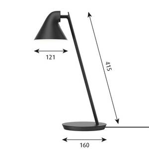 Louis Poulsen Louis Poulsen NJP Mini stolová LED lampa čierna vyobraziť
