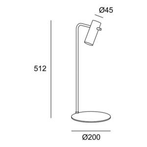 LEDS-C4 LEDS-C4 Nude Curved stolová lampa E27 sivá/čierna vyobraziť