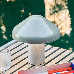 HAY HAY Pao Portable stolová LED lampa s batériou sivá vyobraziť