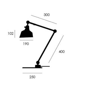 midgard stolová lampa midgard modular TYP 551 čierna 60 cm vyobraziť