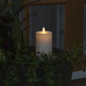 Konstsmide Christmas LED sviečka IP44 krémová biela hladká výška 18 cm vyobraziť