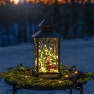 Konstsmide Christmas Dekoračná LED lucerna Mikuláš čierna IP44 32 cm vyobraziť