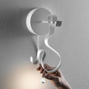 Knikerboker Knikerboker Curve nástenné LED svetlo oceľ, biela vyobraziť