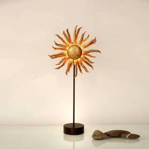 Holländer Stolná LED lampa Slnko zlatá vyobraziť