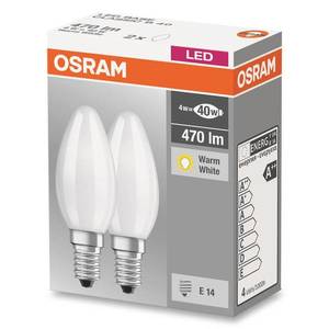 OSRAM LED žiarovka sviečka E14 4W 827 matná súprava 2 ks vyobraziť