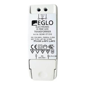 EGLO Transformátor 92348 11, 5V 0-40W LED, 0-70W halogén vyobraziť
