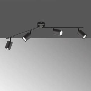 FISCHER & HONSEL Stropné LED svietidlo Vano, čierna, 4-plameňové vyobraziť