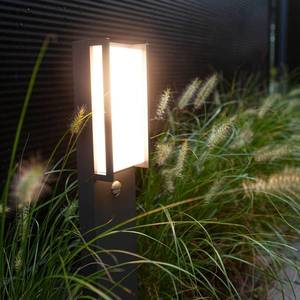 LUTEC Chodníkové LED svetlo Qubo antracit detektor pohyb vyobraziť