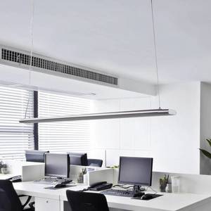 Arcchio Závesné svietidlo Vinca LED, dĺžka 120 cm, biela/strieborná vyobraziť