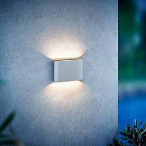 Nordlux Vonkajšie nástenné LED Kinver plochý tvar, biele vyobraziť