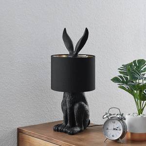 Lindby Lindby Lorentina stolová lampa, zajac, čierna vyobraziť