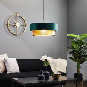 Maco Design Závesná lampa Dorina, zelená/zlatá Ø 50 cm vyobraziť