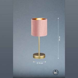 FISCHER & HONSEL Stolná lampa Aura, zlatá, tienidlo ružová/zlatá vyobraziť