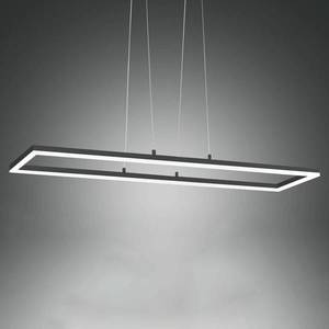 Fabas Luce Stropné LED svietidlo Bard 92x32 cm antracit vyobraziť