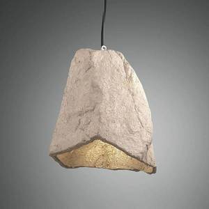 Fabas Luce Závesná lampa Rock vo vzhľade kameňa vyobraziť