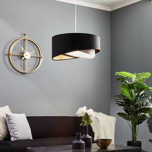 Maco Design Závesná lampa Vivien velúr čierna/sivá/strieborná/zlatá vyobraziť