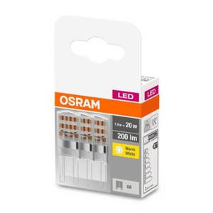 OSRAM Žiarovka OSRAM LED s päticou G9 1, 9 W 2 700 K číra 3 kusy vyobraziť
