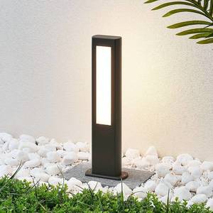 Lucande Soklové LED svietidlo Mhairi hranaté tmavosivé 50 vyobraziť