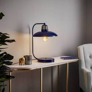 Eko-Light Stolová lampa Felix, modrá/zlatá vyobraziť